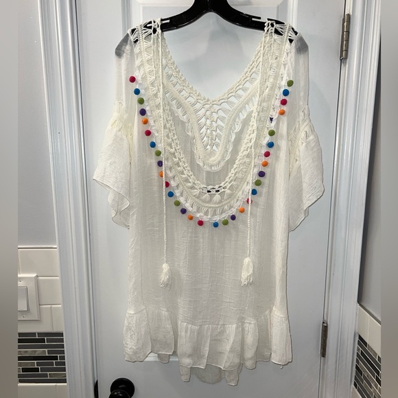 SHEIN Tops Shein Bathing Suit Cover Up Top Poshmark